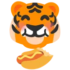 Tigergesicht + Hotdog