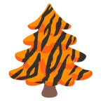 Tigergesicht + Nadelbaum