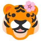 Tigergesicht + Kirschblüte