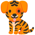 Tigergesicht + Hundegesicht