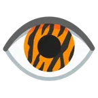 Tigergesicht + Auge