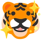 Tigergesicht + funkelndes Herz