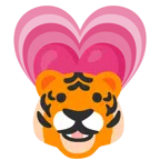 Tigergesicht + wachsendes Herz
