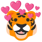 Tigergesicht + Herz mit Pfeil