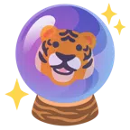 Tigergesicht + Kristallkugel