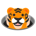 Tigergesicht + Loch