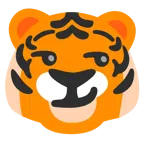 Tigergesicht + süffisant lächelndes Gesicht