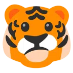 Tigergesicht + verwundertes Gesicht
