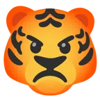 Tigergesicht + schmollendes Gesicht