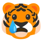 Tigergesicht + weinendes Gesicht