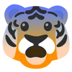 Tigergesicht + ängstliches Gesicht