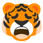Tigergesicht + erschöpftes Gesicht