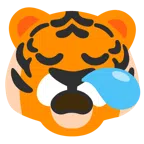 Tigergesicht + schläfriges Gesicht