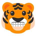 Tigergesicht + Grimassen schneidendes Gesicht