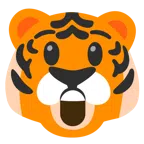 Tigergesicht + erstauntes Gesicht