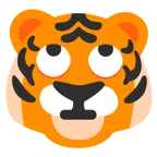 Tigergesicht + Augen verdrehendes Gesicht