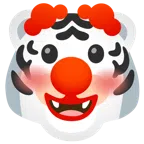 Tigergesicht + Clown-Gesicht