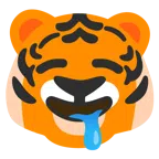 Tigergesicht + sabberndes Gesicht