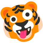 Tigergesicht + irres Gesicht