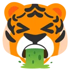 Tigergesicht + kotzendes Gesicht
