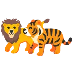 Tigergesicht + Löwe