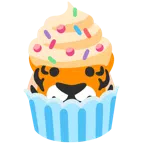 Tigergesicht + Cupcake