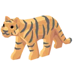 Tigergesicht + Holz