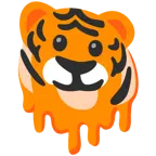 Tigergesicht + schmelzendes Gesicht