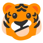Tigergesicht + Gesicht mit schrägem Mund