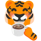 Tigergesicht + Heißgetränk