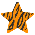 Tigergesicht + weißer mittelgroßer Stern