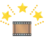 funkelnder Stern + Filmstreifen