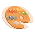 schlagendes Herz + Mischpalette