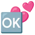 dos corazones + botón OK