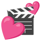 dos corazones + claqueta