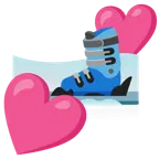 dos corazones + esquís