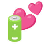 dos corazones + pila