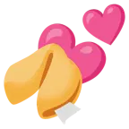 dos corazones + galleta de la fortuna