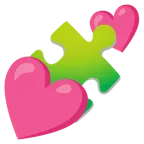 dos corazones + pieza de puzle