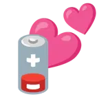 dos corazones + batería baja