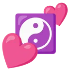 dos corazones + yin yang