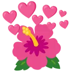 Herz mit Pfeil + Hibiskus