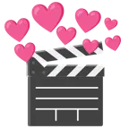 Herz mit Pfeil + Filmklappe