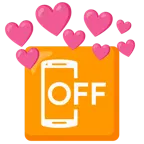Herz mit Pfeil + Mobiltelefon aus