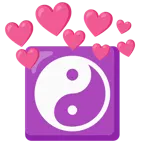 Herz mit Pfeil + Yin und Yang