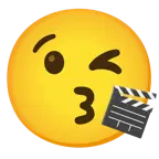 وجه يرسل قبلة + كلاكيت