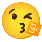وجه يرسل قبلة + إغلاق الجوال