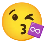 وجه يرسل قبلة + اللا نهاية