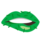labio mordido + árbol de hoja perenne