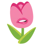 labio mordido + tulipán